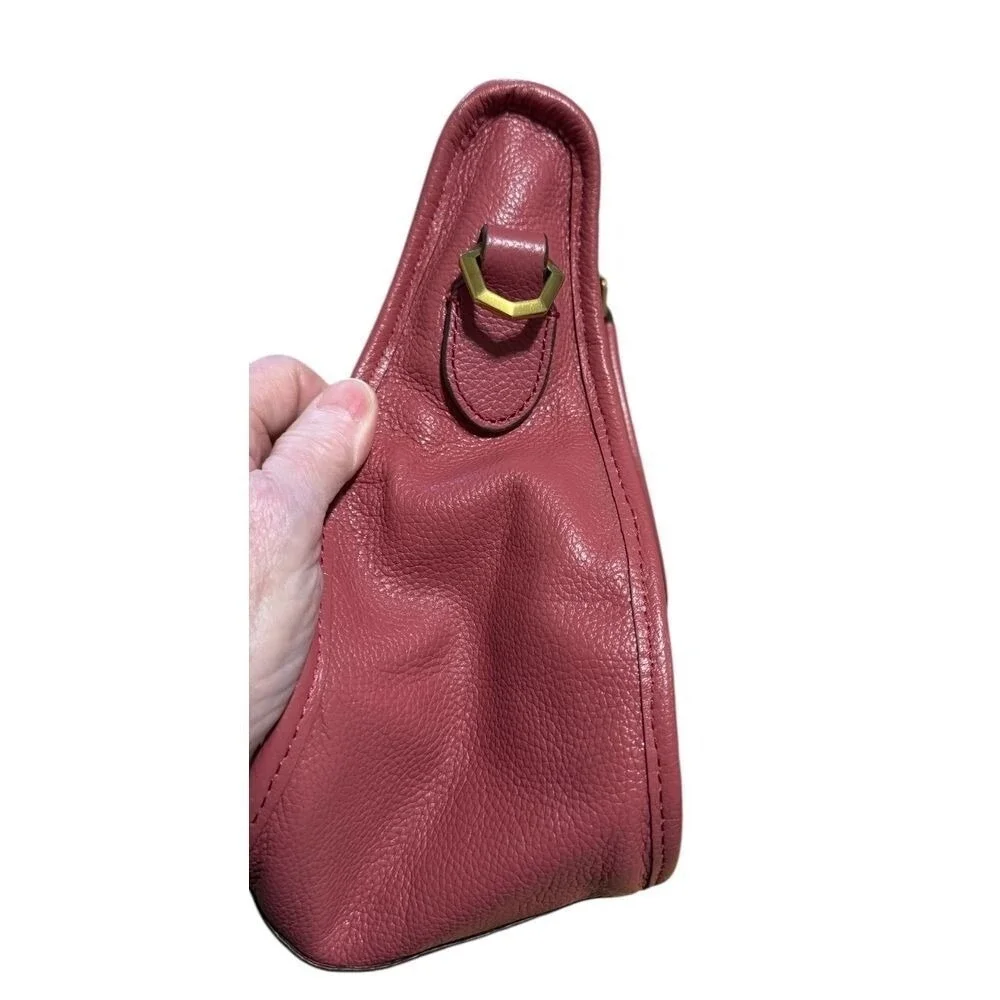 orYANY Sarah Pebble‎ Leather Satchel Crossbody Marsala with Braided Detail